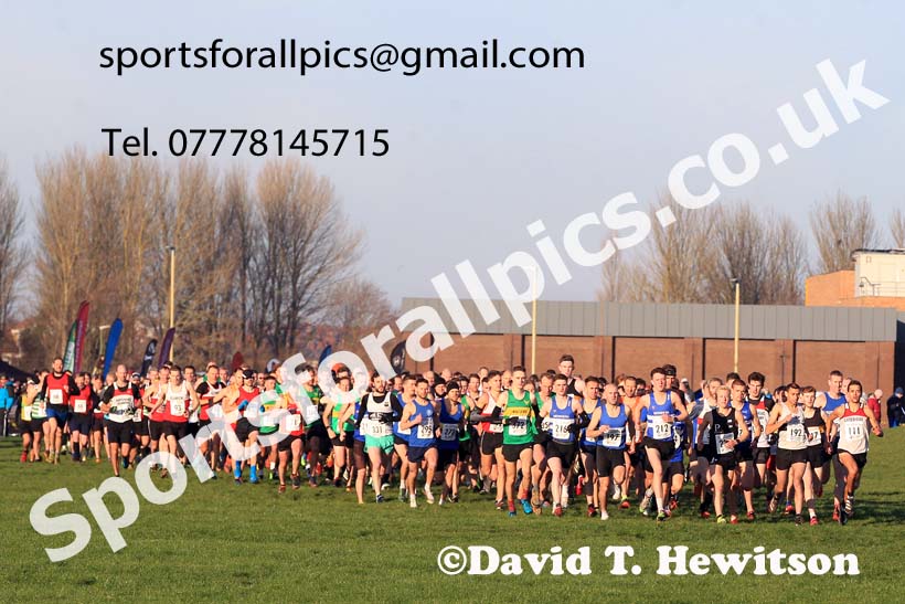 Senior mens 2022 North Eastern Cross Country Champs., Temple Park, South Shields.  Photo: David T. Hewitson/Sports for All Pics